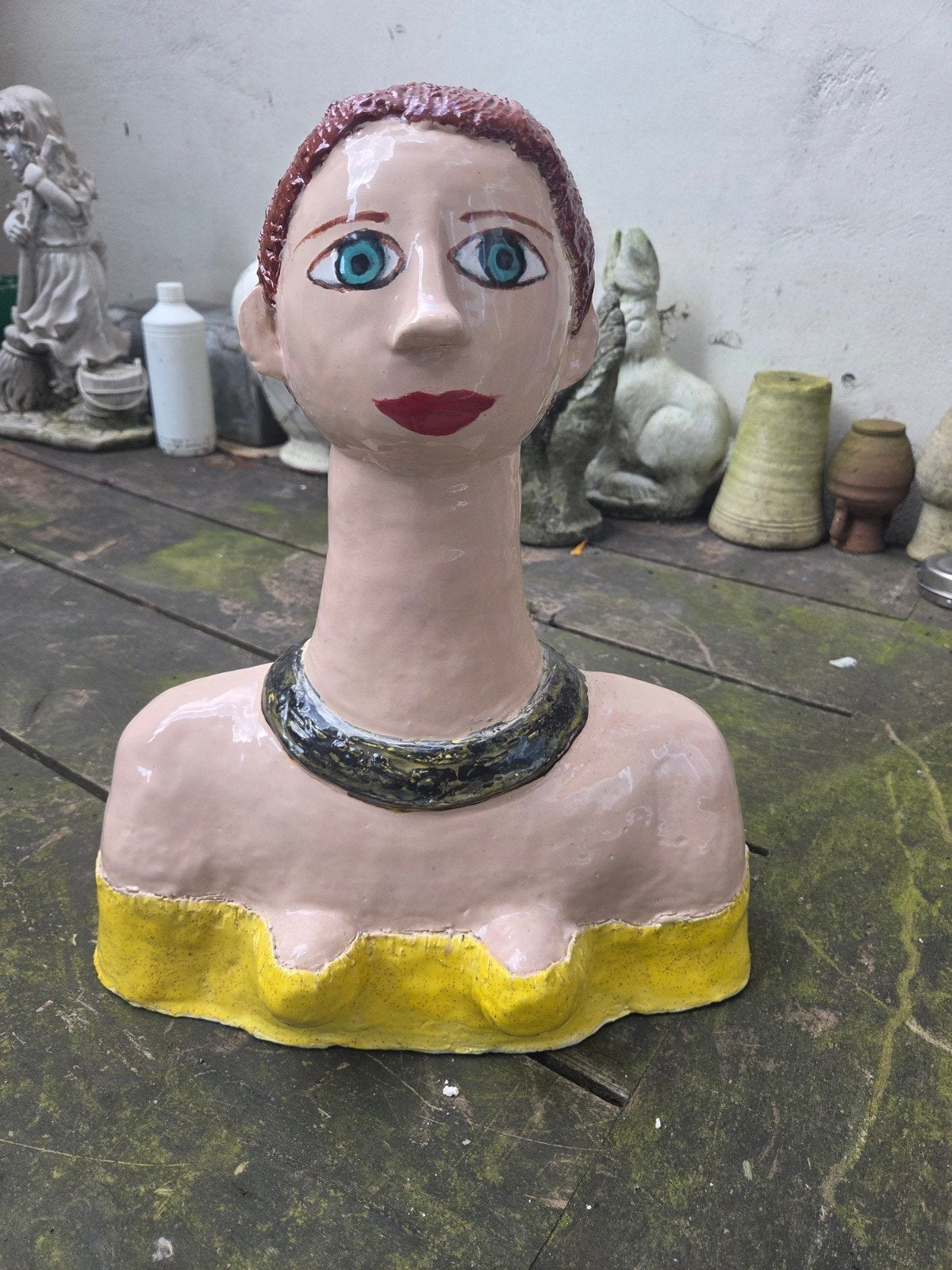Sculptuur in keramische kunst, Ophalen of Verzenden, Buste