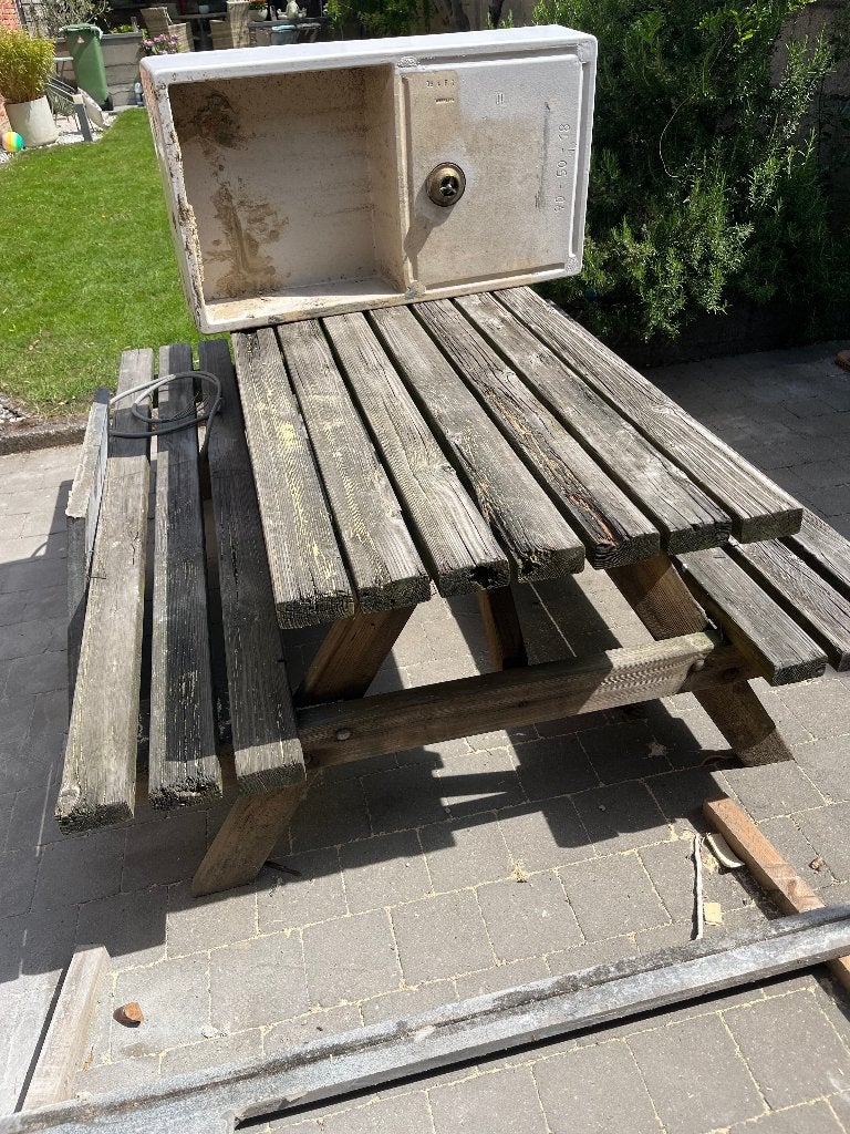 Picknick tafel, Ophalen, Gebruikt, Hout, Kinderpicknicktafel