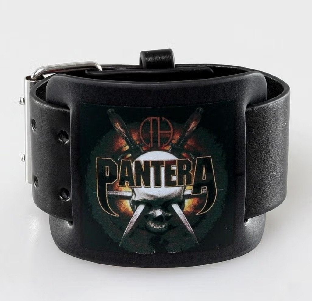 Pantera Skull + Knives lederen Polsband off. merchandise, Collections, Enlèvement ou Envoi, Neuf