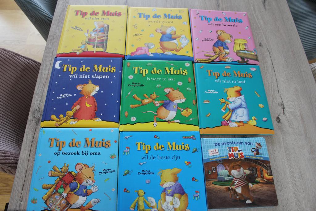 Tip de muis verschillende boeken, Garçon ou Fille, Enlèvement ou Envoi, Comme neuf, 5 ou 6 ans