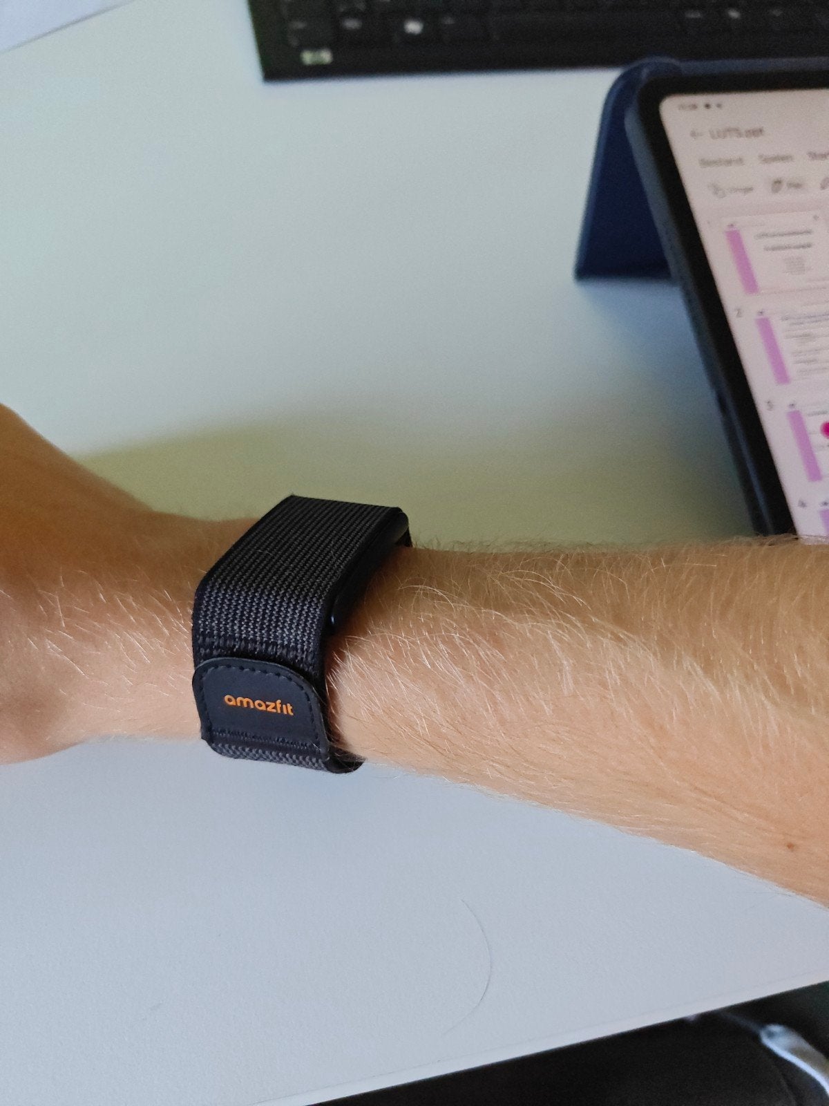 amazfit helio strap (met bicepsband/armband), Ophalen of Verzenden, Zo goed als nieuw, Overige merken, Waterdicht