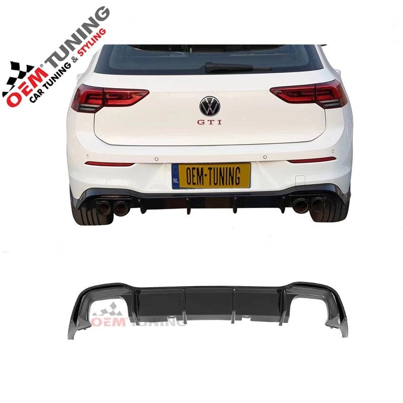 Diffuser geschikt voor Golf 8 GTI/GTE/GTD/R-Line | Clubsport, Volkswagen, Nieuw, Ophalen of Verzenden, Achter