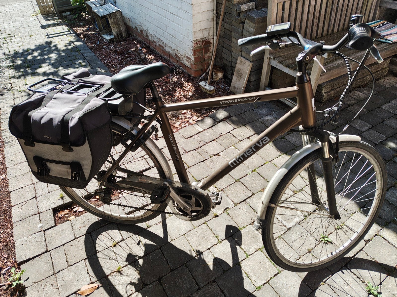 Minerva voyager comfort, Fietsen en Brommers, Elektrische fietsen, 55 tot 59 cm, Ophalen, Gebruikt, 30 tot 50 km per accu