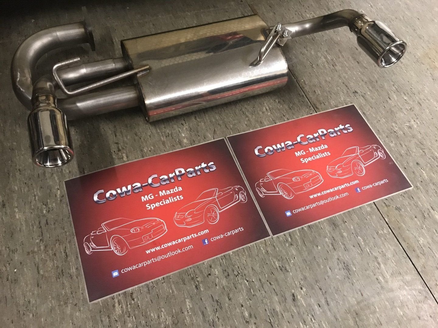mg f mgf mg tf mgtf RVS sportuitlaat CoWaBOX  nieuw, Auto-onderdelen, -, -, Nieuw, Ophalen of Verzenden