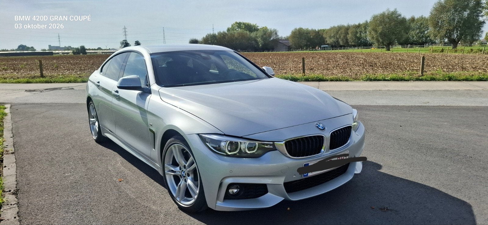 BMW 420D F36 GRAN COUPÉ, Autos, Cuir, Argent ou Gris, Achat, Noir