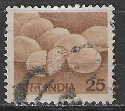 Inde 1979 - Yvert 594 - Élevage de volailles (ST), Envoi, Affranchi