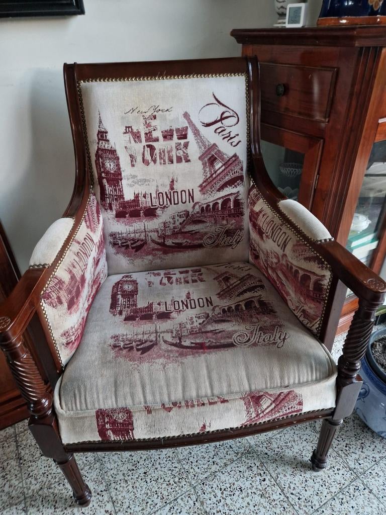 Fauteuil vintage, boho chic et confortable, Enlèvement