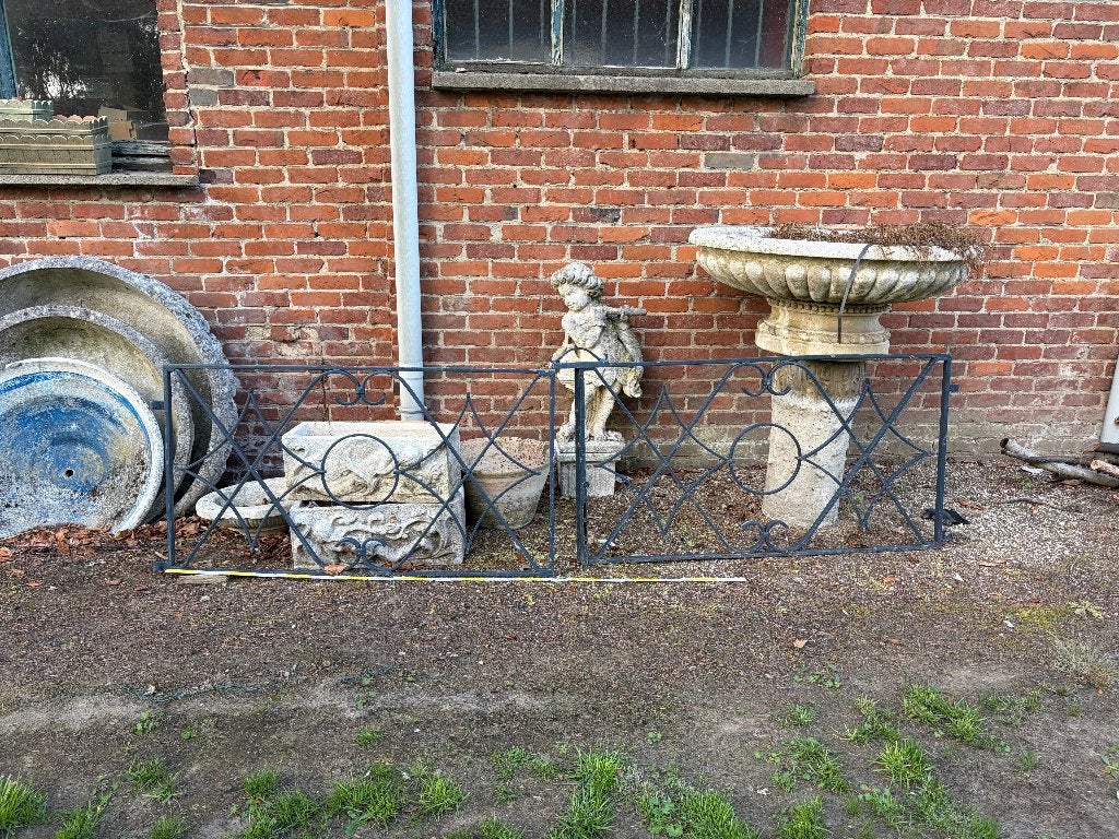 Ijzeren hek/ poort (2x), Tuin en Terras, Ophalen, Gebruikt, IJzer, Met poort
