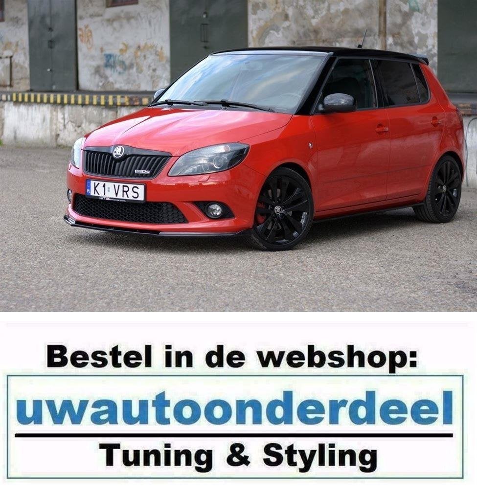 Maxton Spoiler Lip Splitter Voor Skoda Fabia RS MK2 Facelift, Envoi