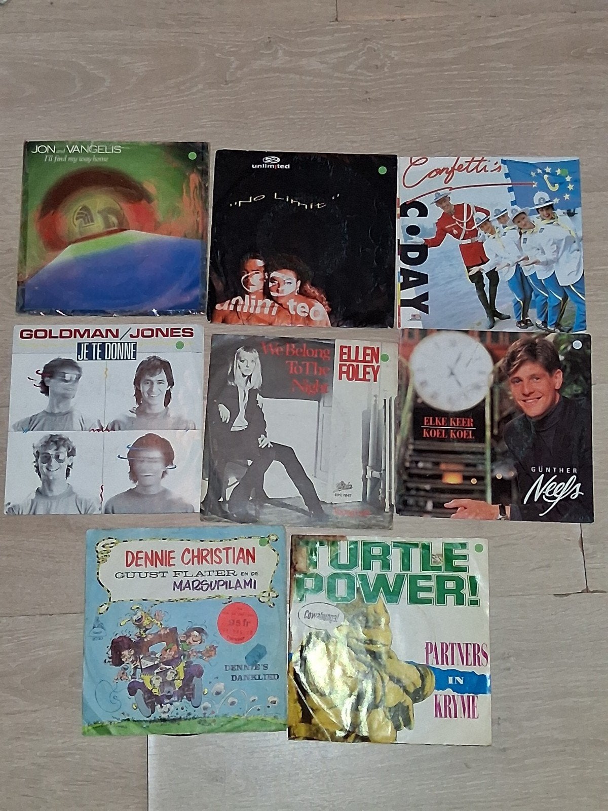 8 45t-singels op vinyl, uit te kiezen, Gebruikt, Overige genres, 7 inch, Ophalen of Verzenden