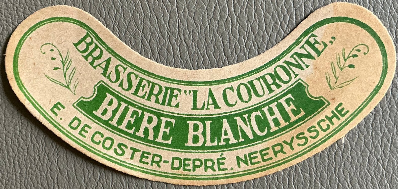 Oud BIÈRE BLANCHE : étiquette de bière, Collections, Enlèvement ou Envoi, Comme neuf, Autres types, Autres marques