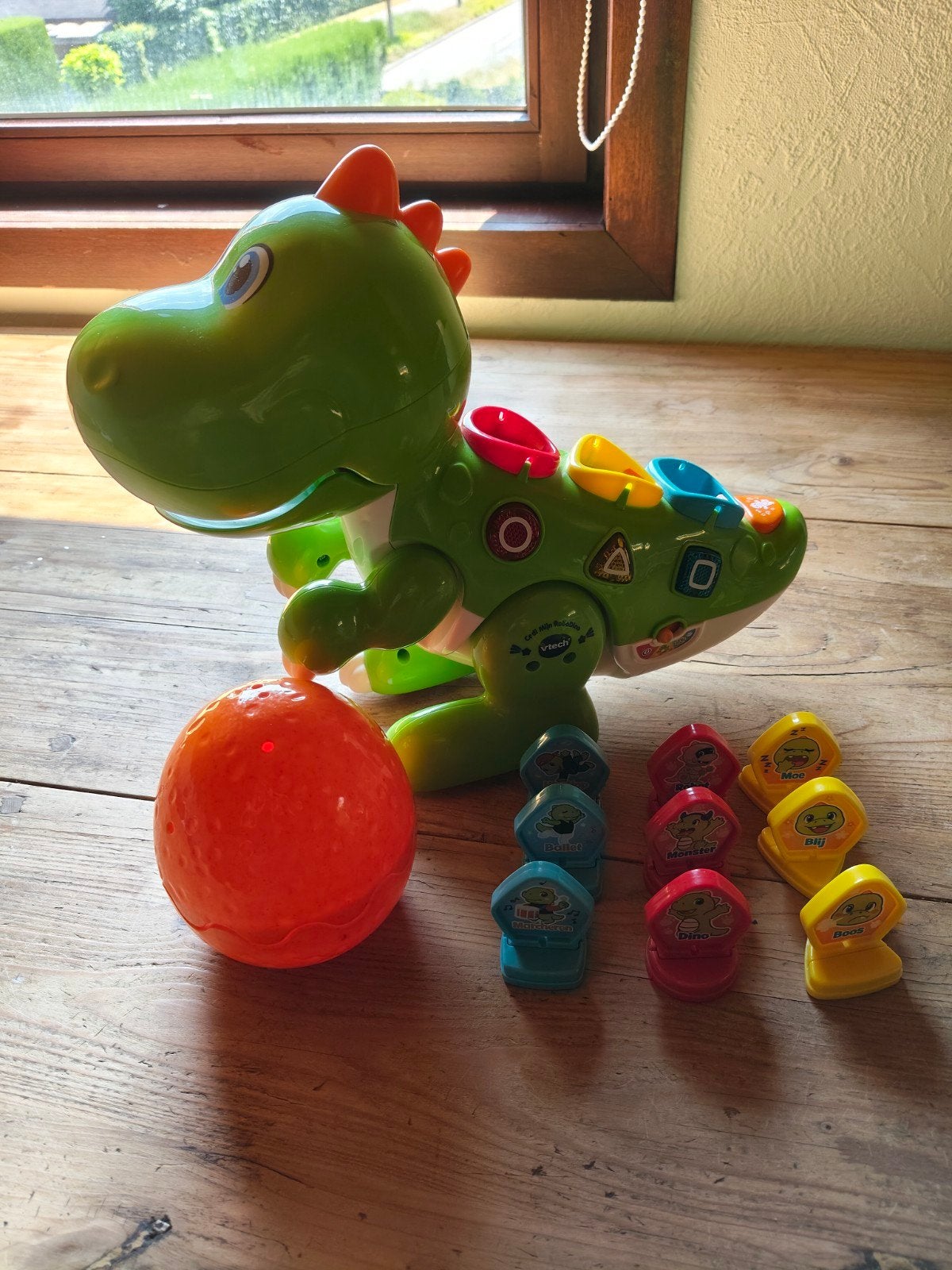 VTech robot dino, Ophalen
