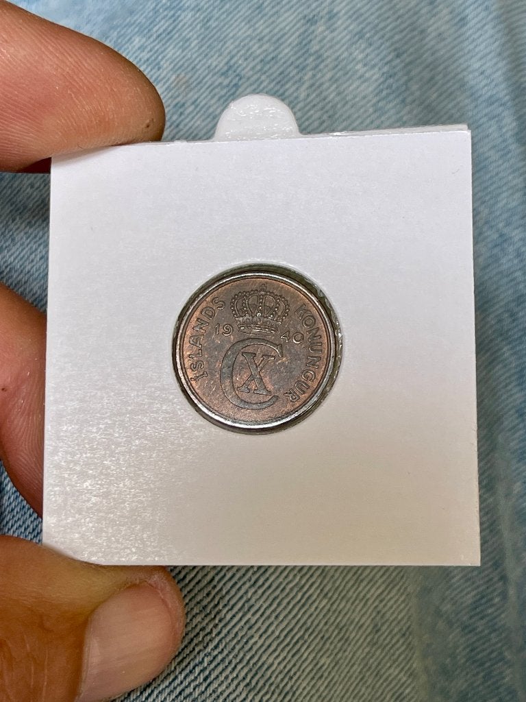 Islande 2 aurar 1940, Timbres & Monnaies, Monnaies | Europe | Monnaies non-euro, Enlèvement, Monnaie en vrac
