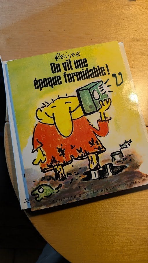 Reiser - "On vit une époque formidable" (1983), Boeken, Stripverhalen, Ophalen, Zo goed als nieuw, Reiser