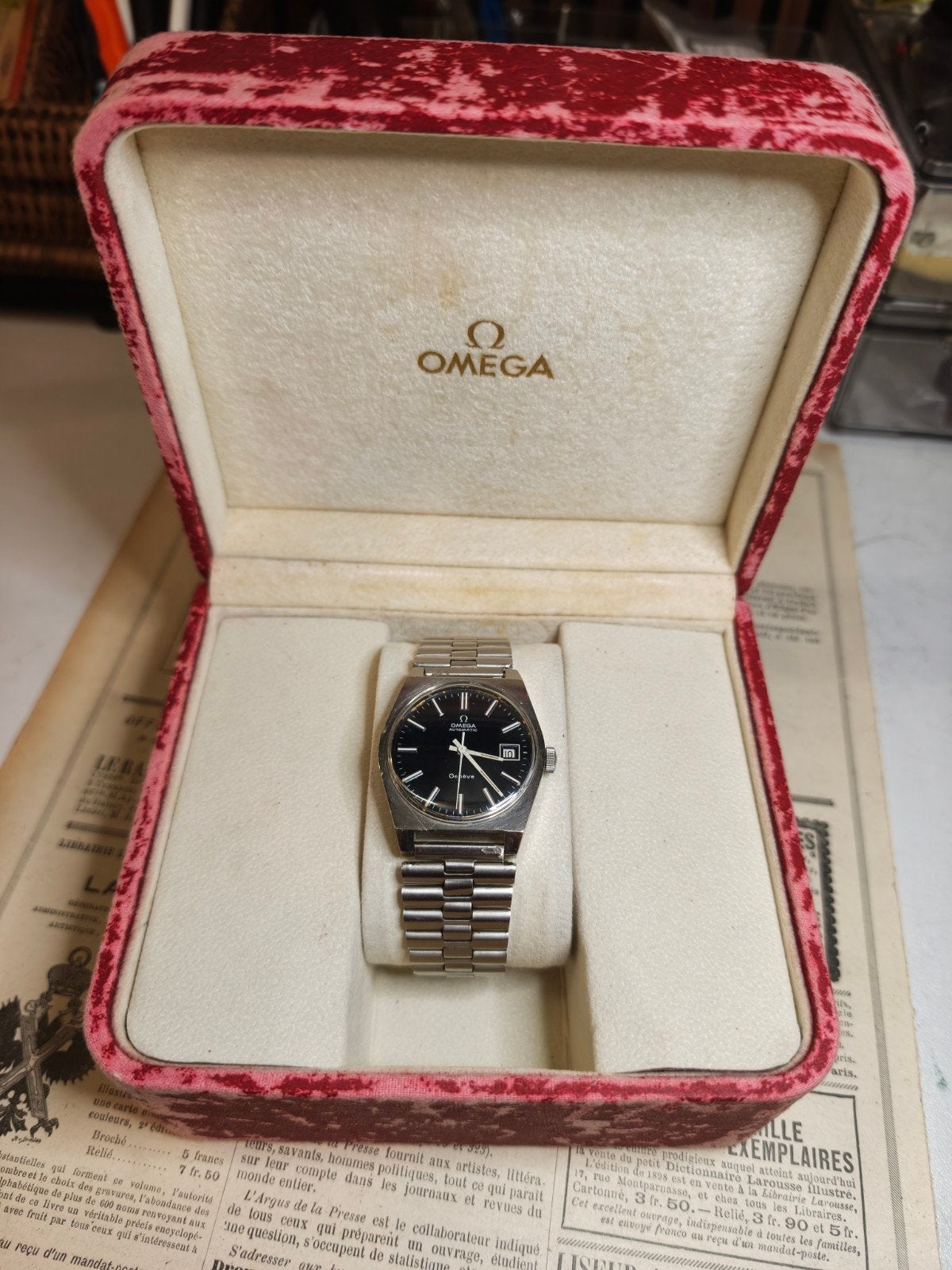 Montre Omega Genève, Handtassen en Accessoires, Ophalen of Verzenden