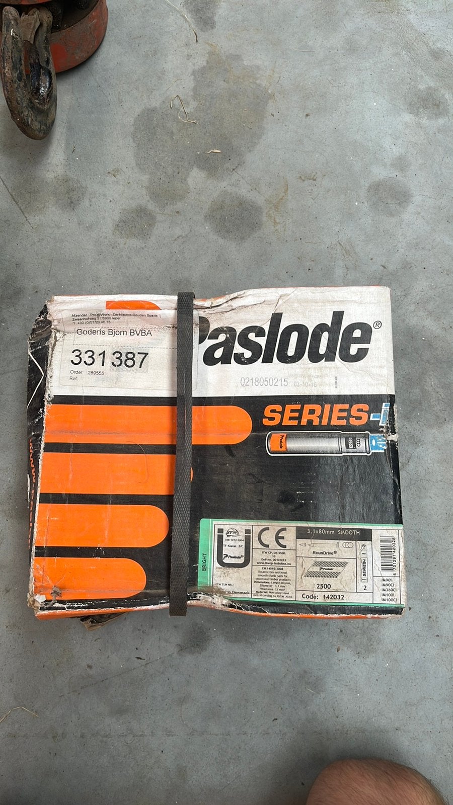 Paslode nagels + gaspatronen, Ophalen, Nieuw