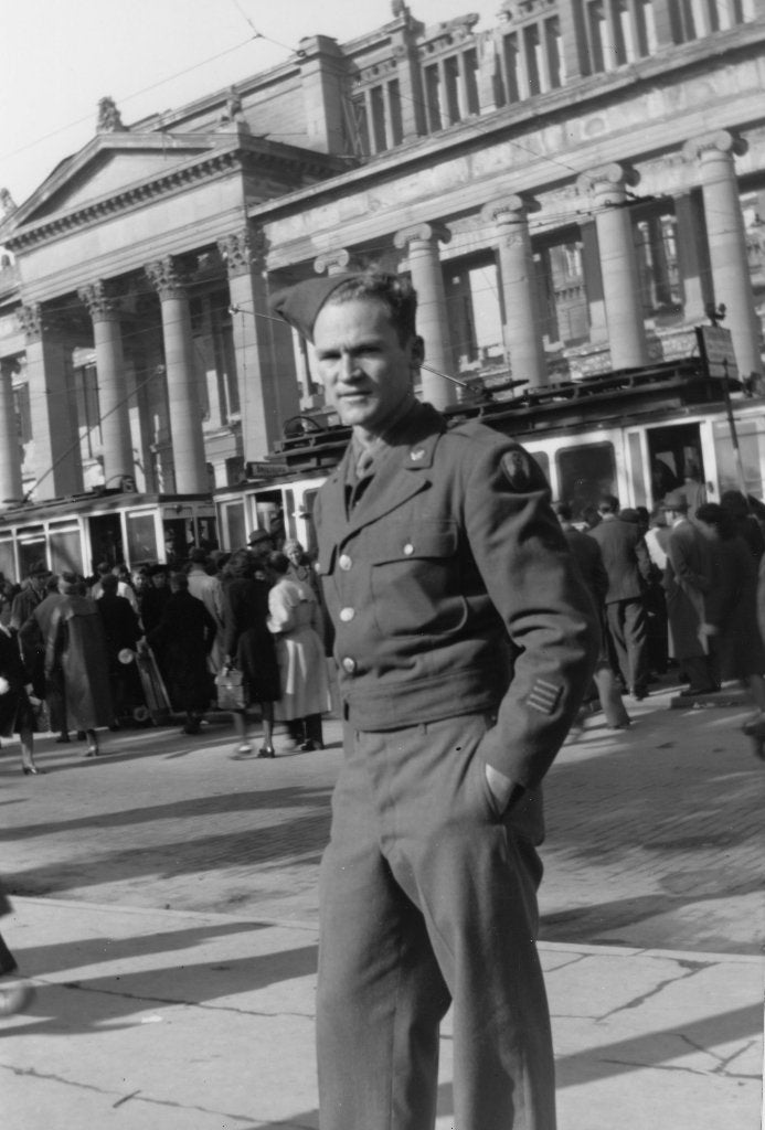 5 repro-photos - GI américain en Europe - SGM, Envoi, Armée de terre, Photo ou Poster
