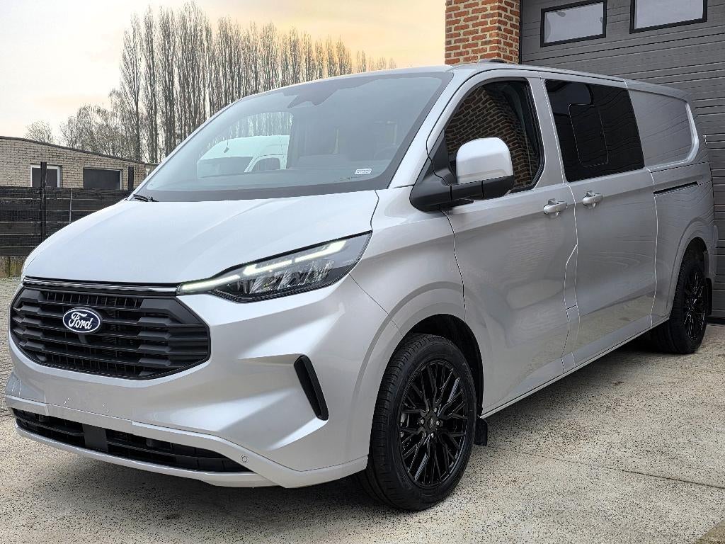 Ford Transit Custom Limited - 2025 NIEUW 0KM - DubCab 5Zits, Auto's, Stof, 2500 kg, 170 kW, USB