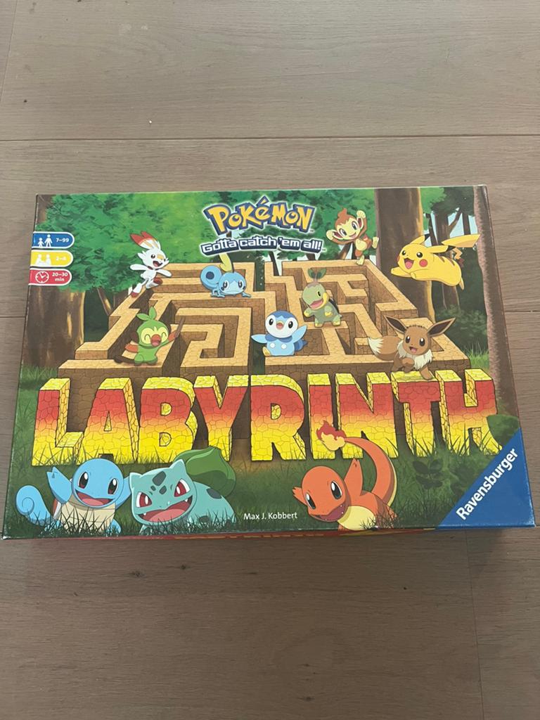 Labyrinth- Pokemon spel, Hobby en Vrije tijd, Drie of vier spelers, Ophalen, Gebruikt