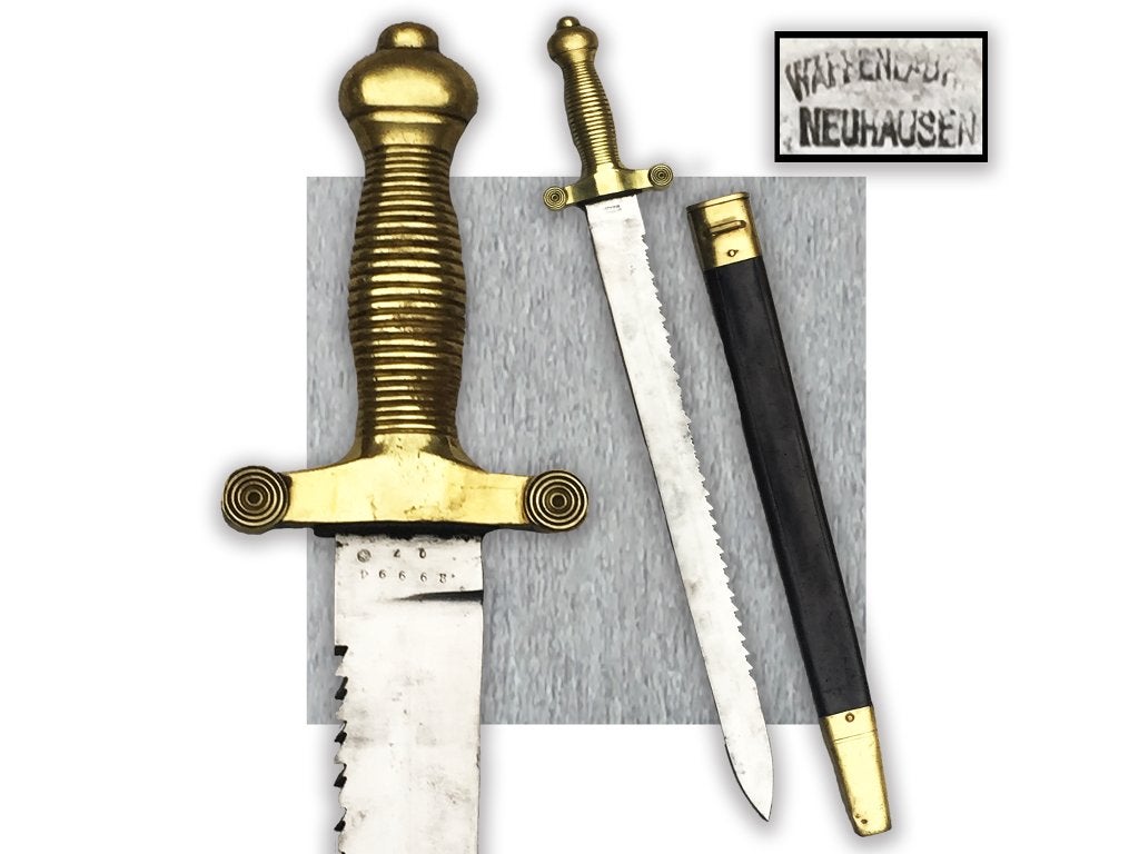 🚨Rare GLAIVE DE PIONNIER SUISSE 1842 DENTS DE SCIE Original, Enlèvement ou Envoi, Armée de terre, Épée ou sabre