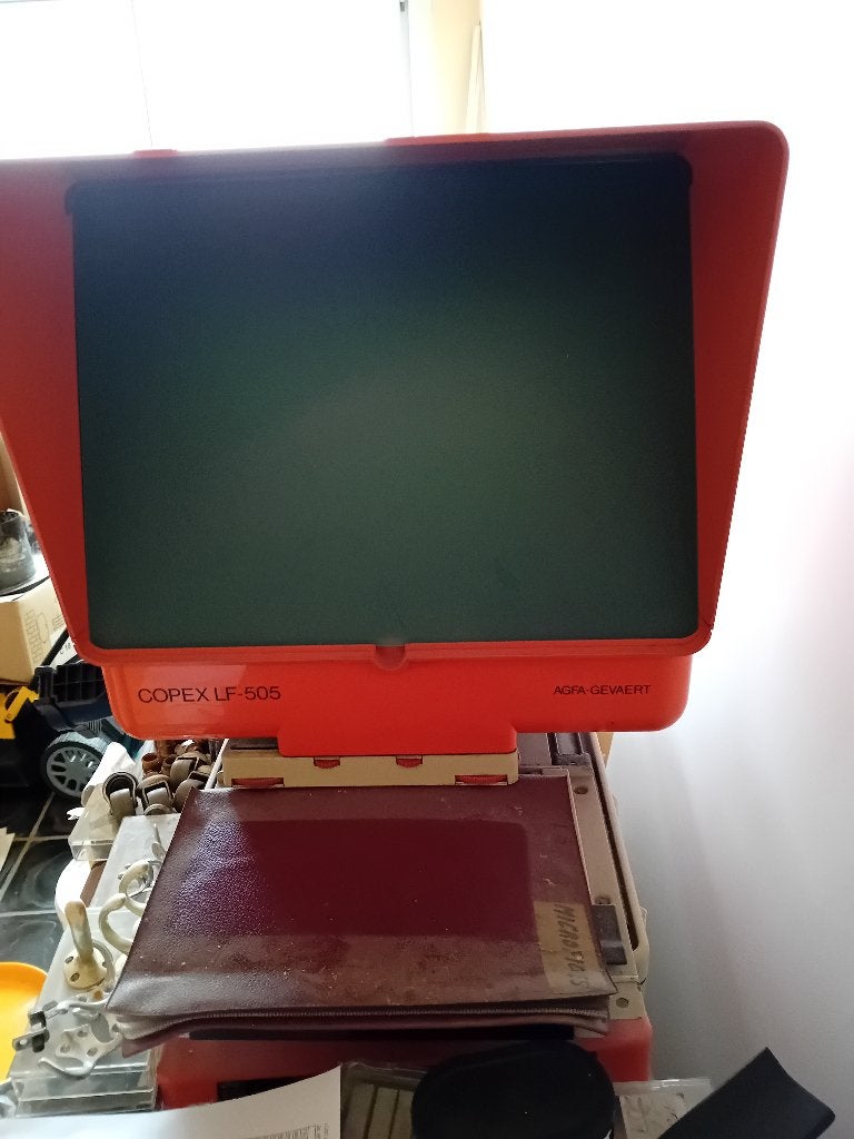 Microfiche lezer met microfiches, Enlèvement, Comme neuf