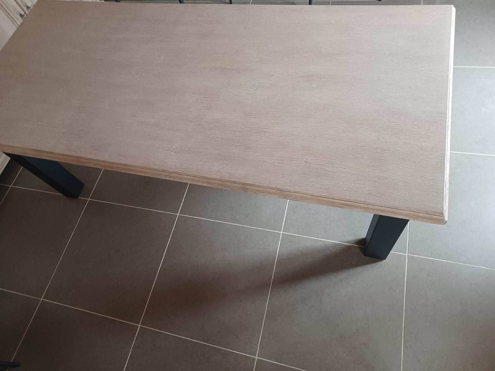 eiken gezandstraalde tafel, Huis en Inrichting, Ophalen, 50 – 75, Eikenhout, 50 tot 100 cm