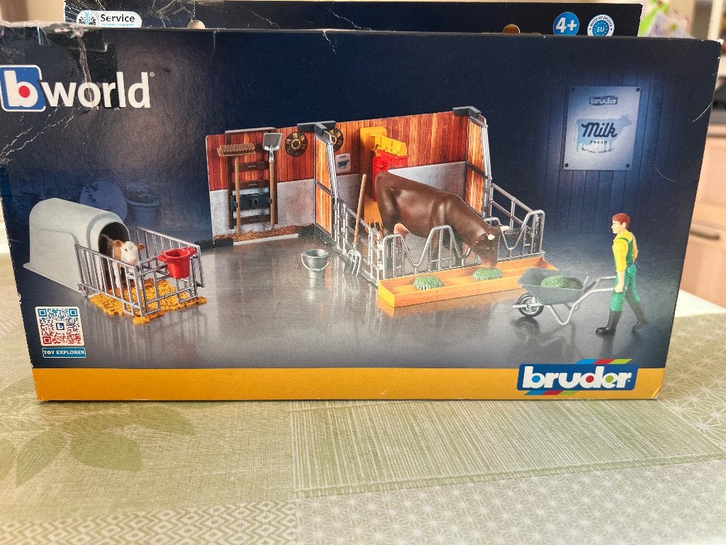 Bruder koe en kalf stal, Ophalen, Gebruikt