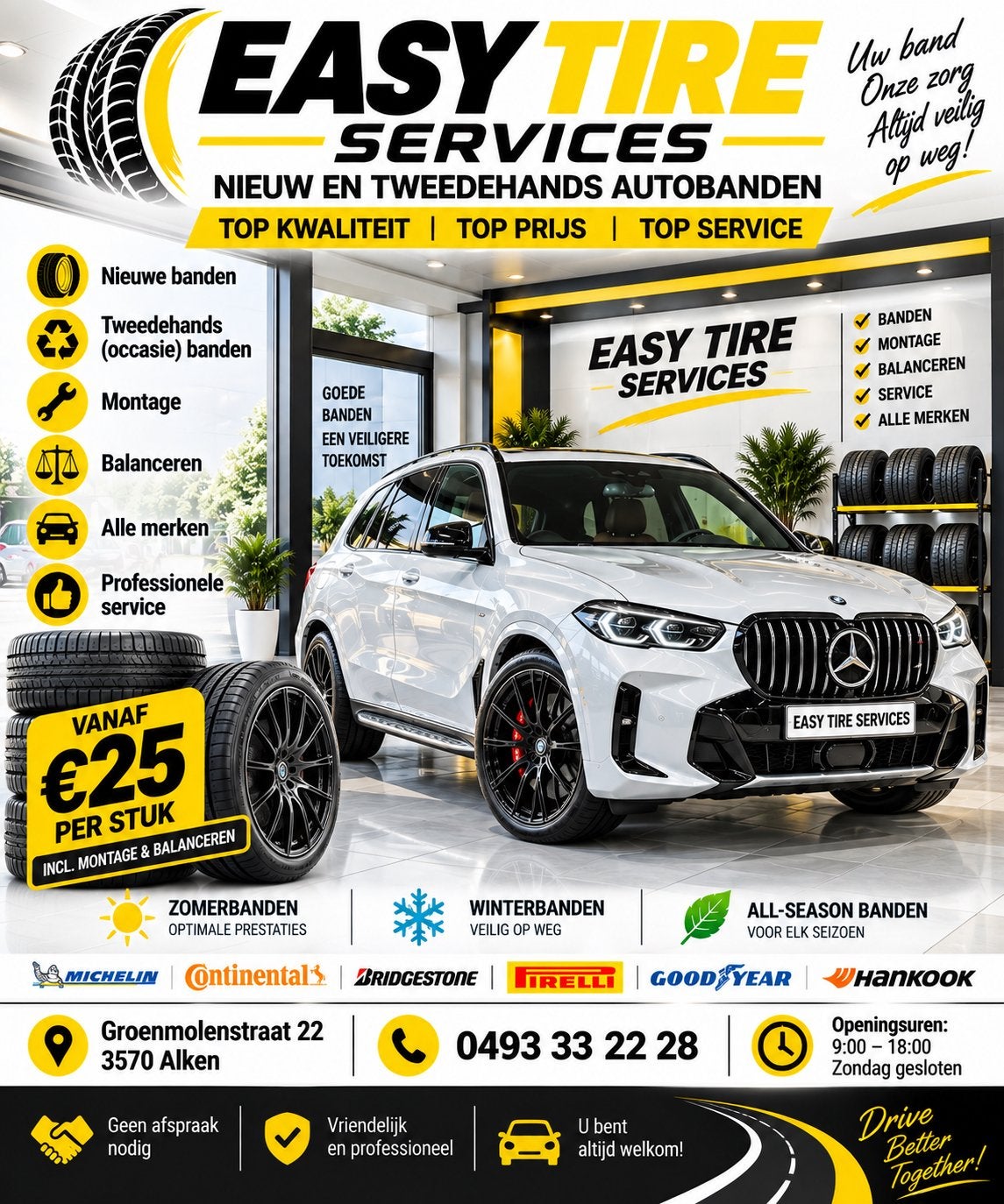 Adres:  Groenmolenstraat 22, 3570 Alken  0493 33 22 28, Ophalen of Verzenden