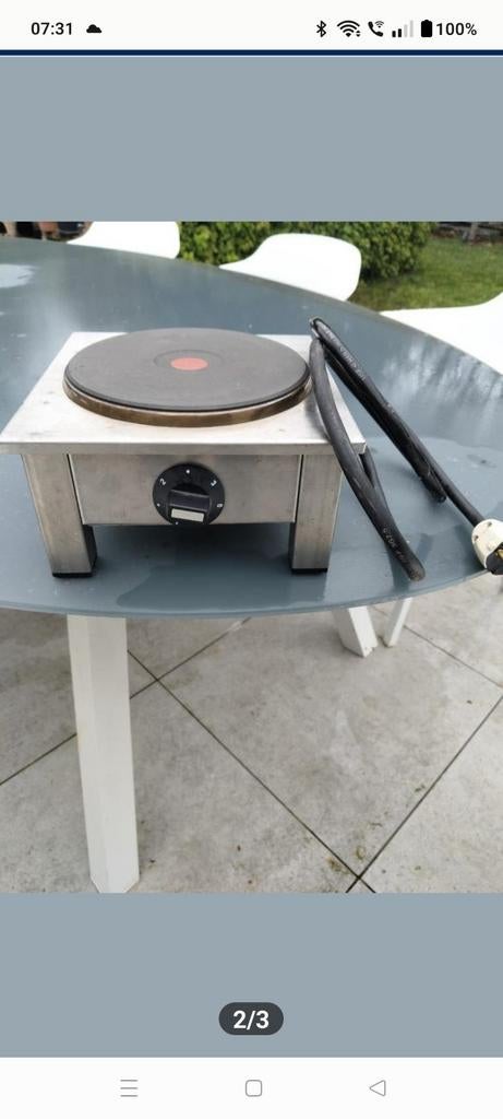 Elektrisch kookvuur met 1 pit, Elektronische apparatuur, Ophalen