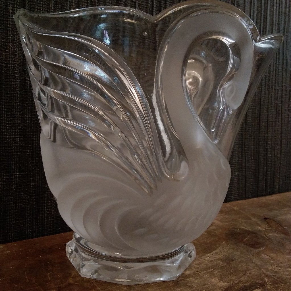 Magnifique vase en cristal en forme de cygne, Envoi