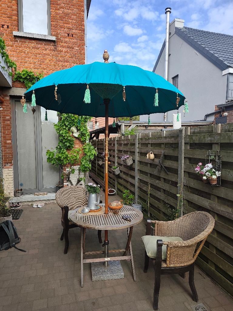 Balinese parasol, Ophalen, Nieuw, 1 tot 2 meter, Stokparasol