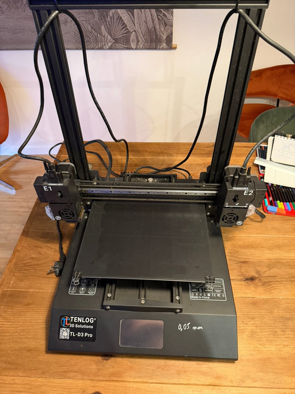 Imprimante 3d idex tenlog tl-d3 pro defectueuse, Enlèvement, Comme neuf