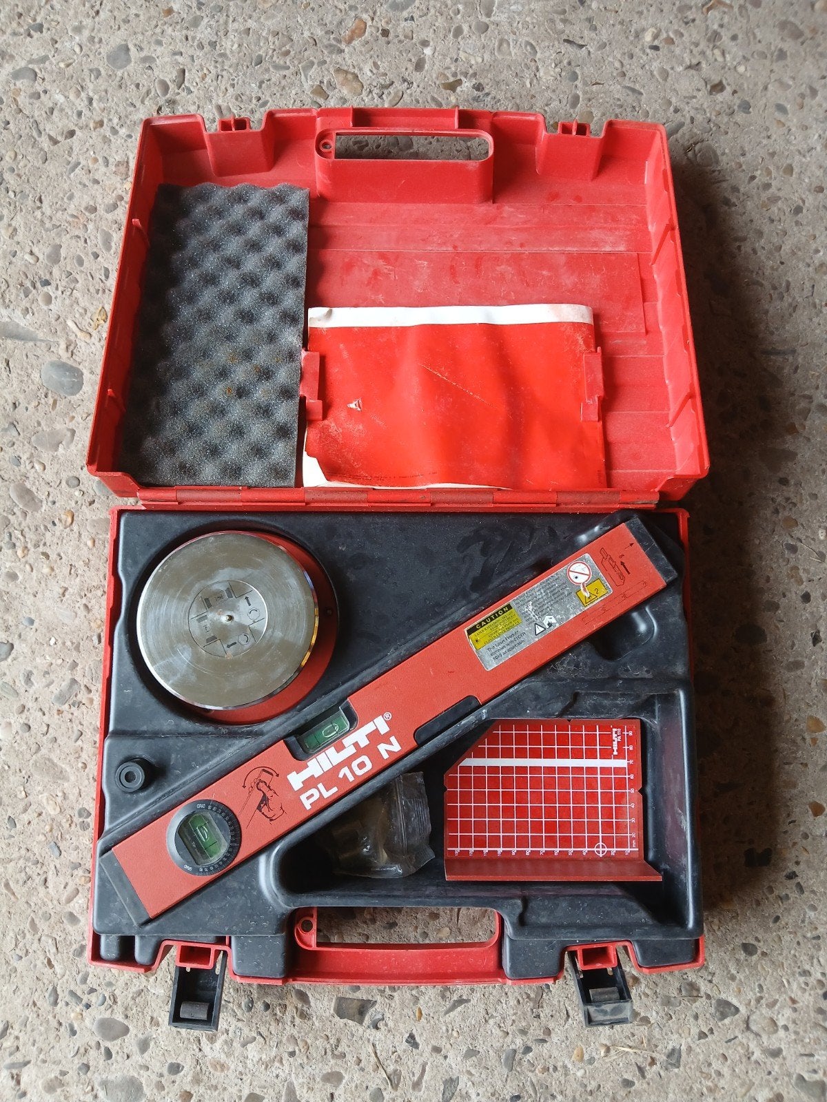HILTI PL10N Laser waterpas + HILTI PA150 + HILTI PA910, Doe-het-zelf en Bouw, Ophalen, Zo goed als nieuw