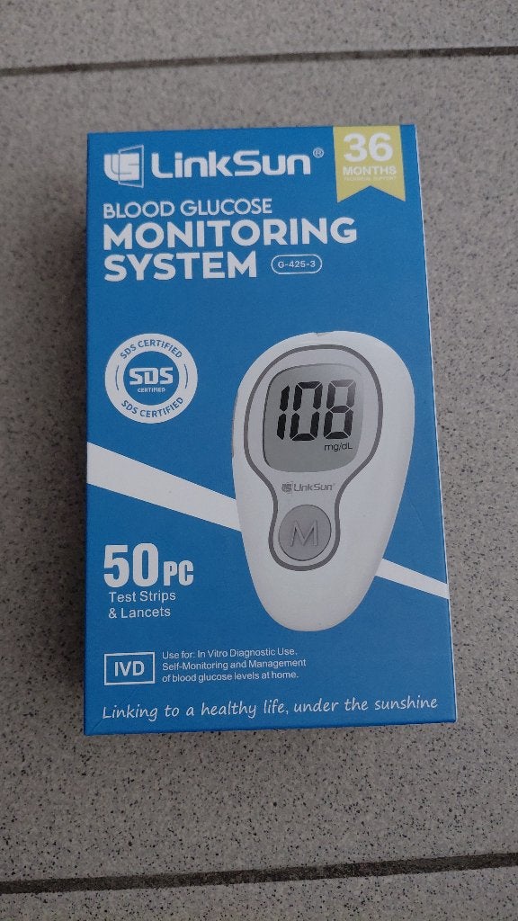 LinkSun Blood Glucose Monitoring System G-425-3, Ophalen, Nieuw
