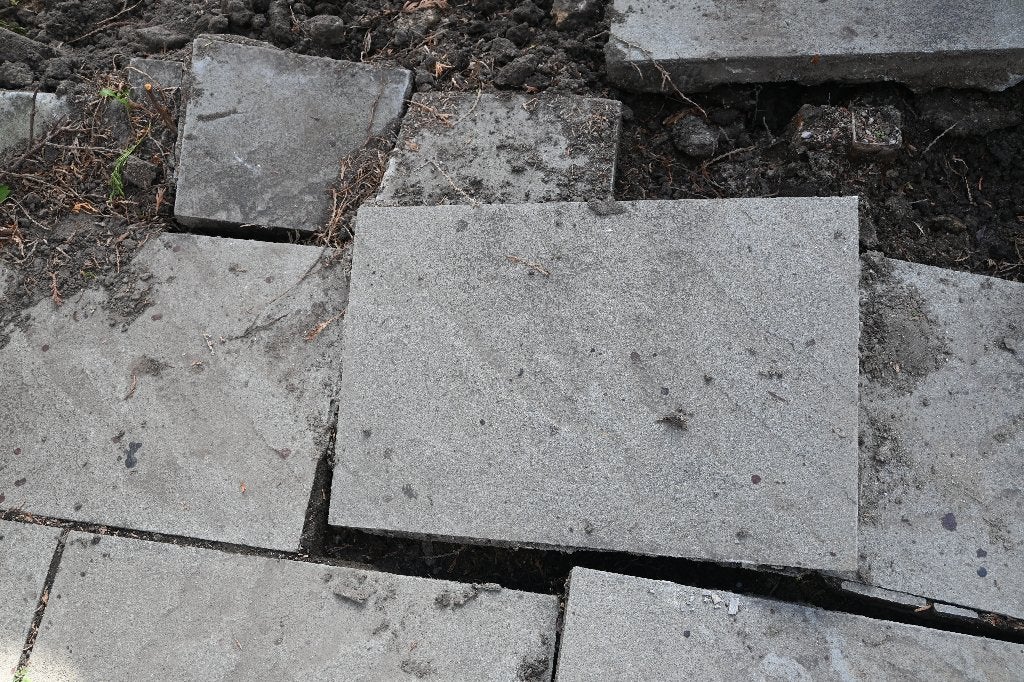 Betonnen tegels, Jardin & Terrasse, Tuiles de terrasse, Béton, Enlèvement, Utilisé