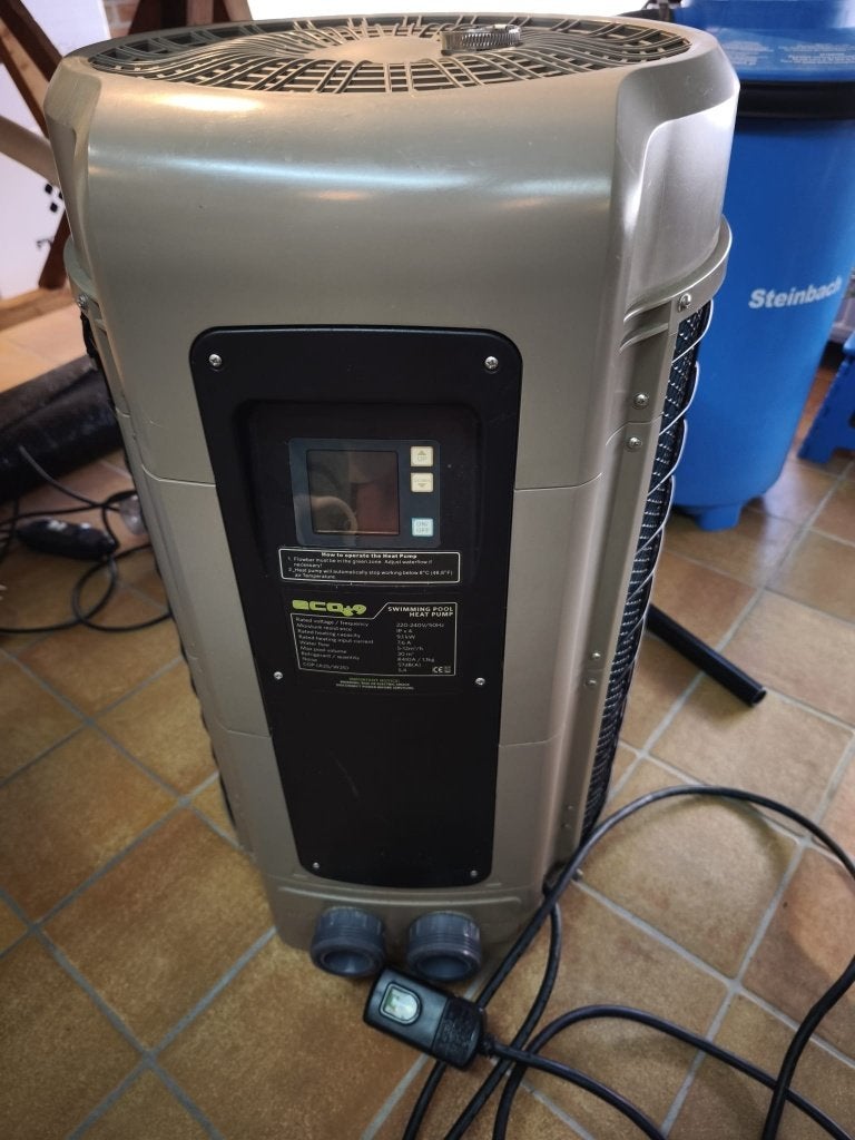 Duratech ECO 9 + warmtepomp, Jardin & Terrasse, Accessoires de piscine, Utilisé, Chauffage, Enlèvement