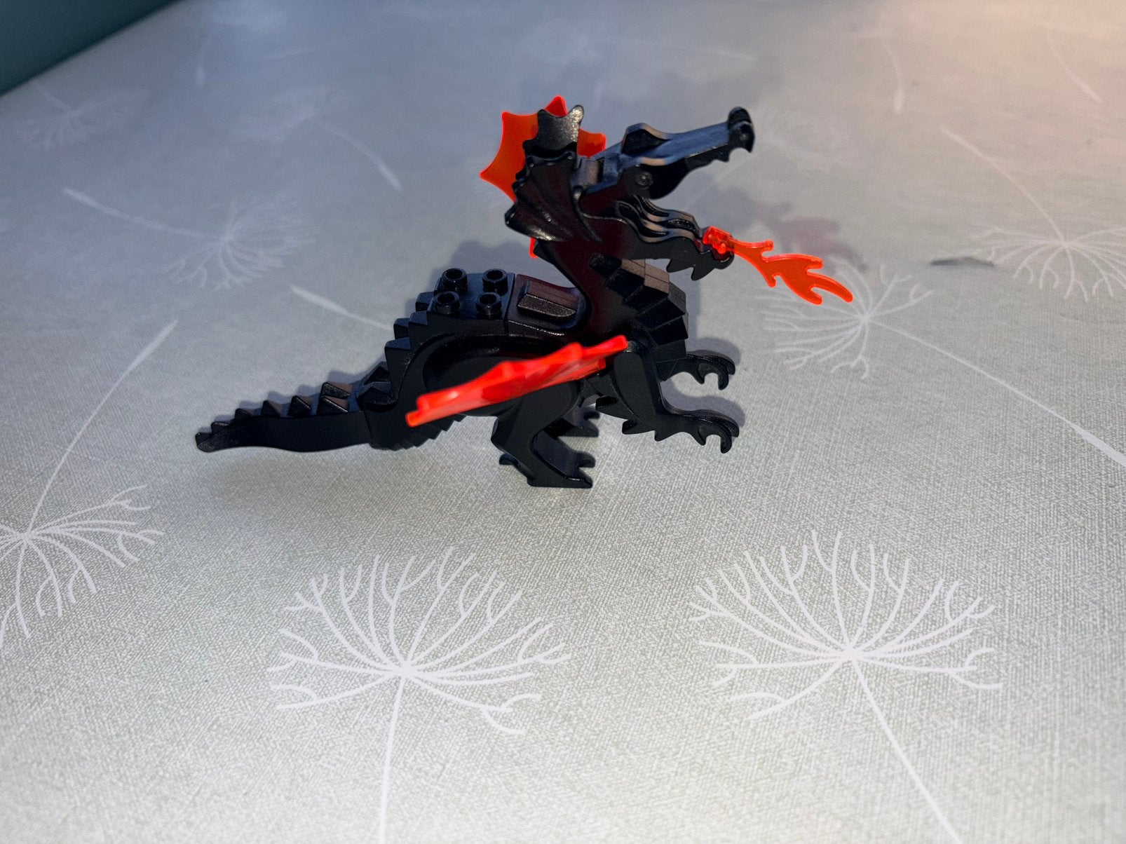 Vintage Lego Castle zwarte draak, Gebruikt, Lego, Ophalen of Verzenden, Minifiguur