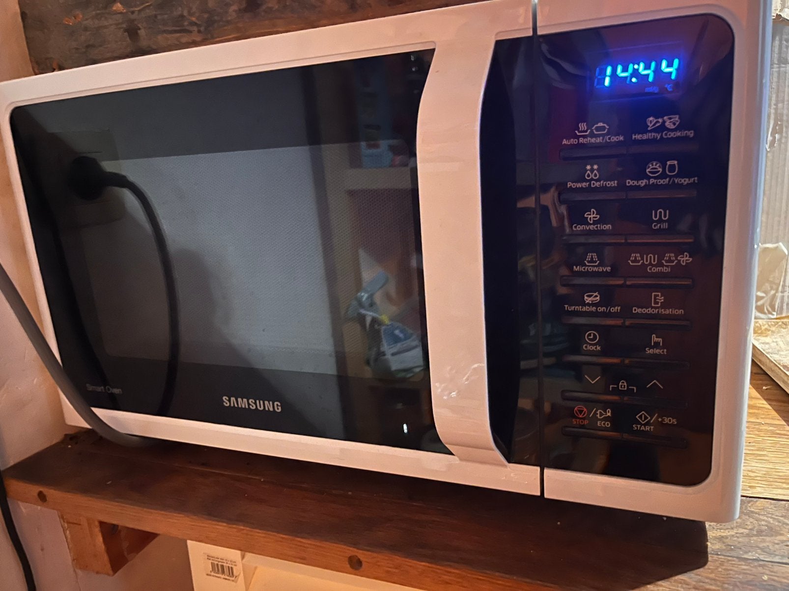 Samsung combi microgolfoven 28liter, Elektronische apparatuur, Microgolfovens, Ophalen, Zo goed als nieuw, Microgolfoven