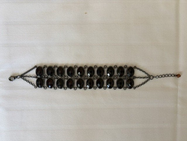 Armband met Oosterse Stenen Lia Sophia, Handtassen en Accessoires, Staal, Bruin, Nieuw, Ophalen of Verzenden