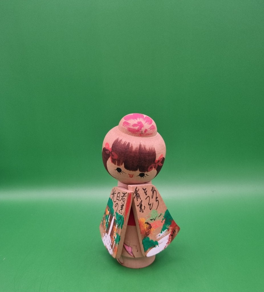 Nara Kokeshi colorée, Enlèvement ou Envoi, Japon, Bois, Poupée