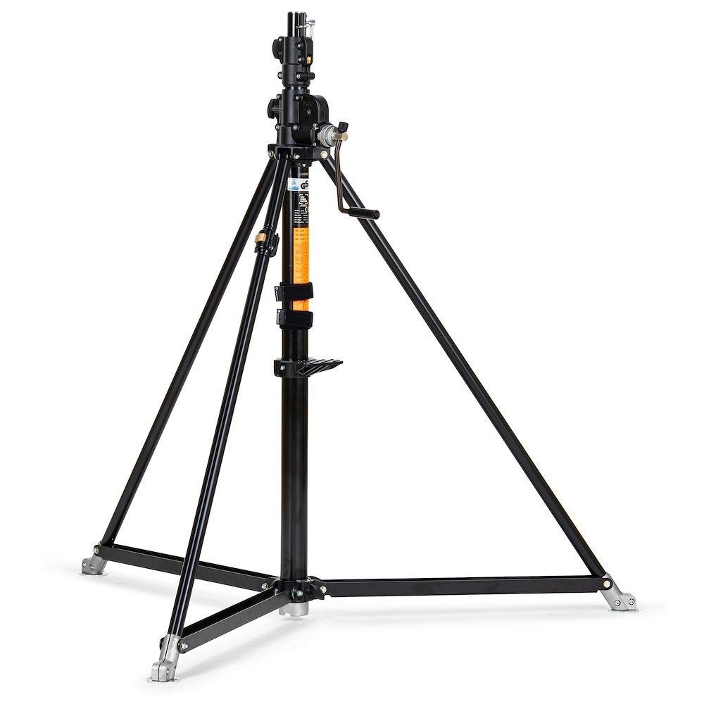 Manfrotto 387XBU + 374-10 wielen + Mega Boom 425B, Ophalen, Eenpoot, Zo goed als nieuw, 175 cm of meer