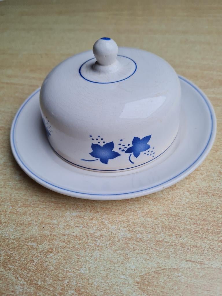 Mooie antieke boterpot Boch Comettes, Ophalen of Verzenden