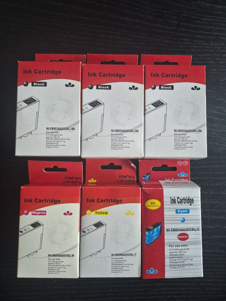 6 HP 932 XL & HP 933 XL inktpatronen, Computers en Software, Ophalen of Verzenden, Nieuw, Cartridge, HP