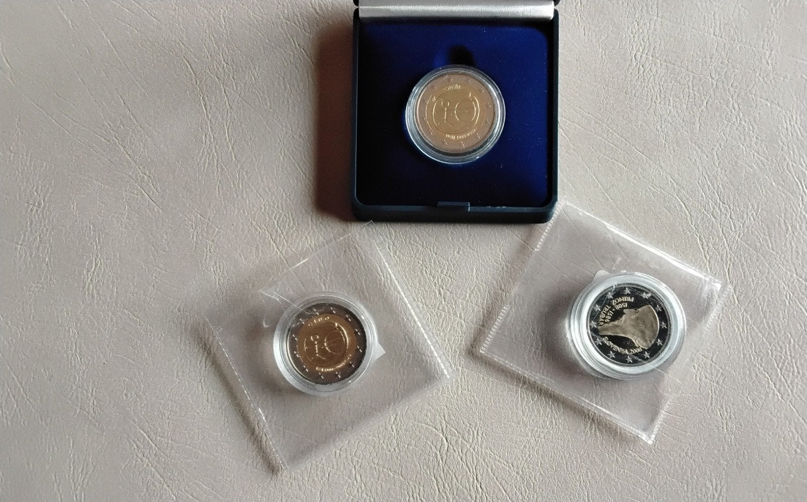 Twee euro muntstukken proof!, Timbres & Monnaies, Monnaies | Europe | Monnaies euro, Enlèvement ou Envoi, Irlande