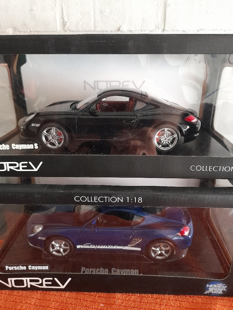 Porsche Cayman Norev 1/18, Envoi, Comme neuf, Voiture, Norev