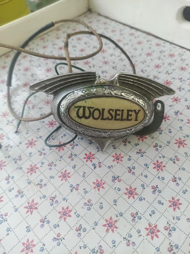 verlichte grille-badge wolseley, Enlèvement ou Envoi