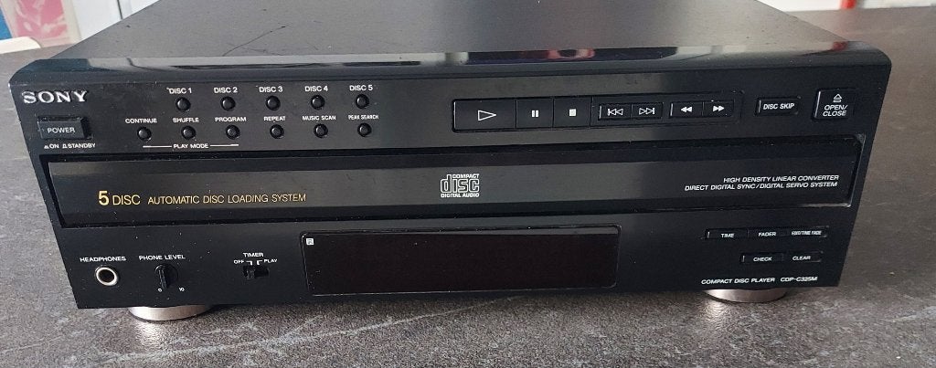 Sony CDP-C325M 5 disc player, TV, Hi-fi & Vidéo, Lecteurs CD, Utilisé, Sony, Changeur, Enlèvement ou Envoi