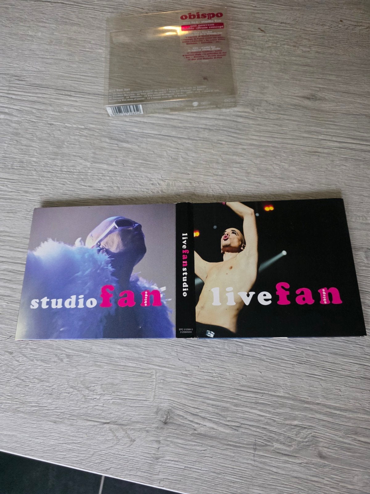 Pascal Obispo — Studiofan/Live Fan — Dubbel-cd, Gebruikt, Ophalen of Verzenden, Live-album, Inclusief boekje