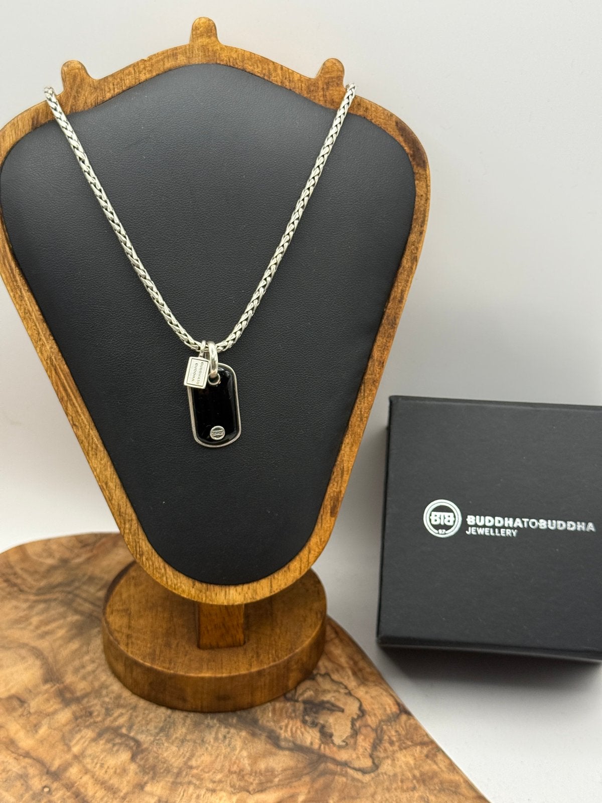 Collier « GEORGE XS » de Bouddha à Bouddha 50 cm « POLI », Enlèvement ou Envoi, Comme neuf, Argent, Argent