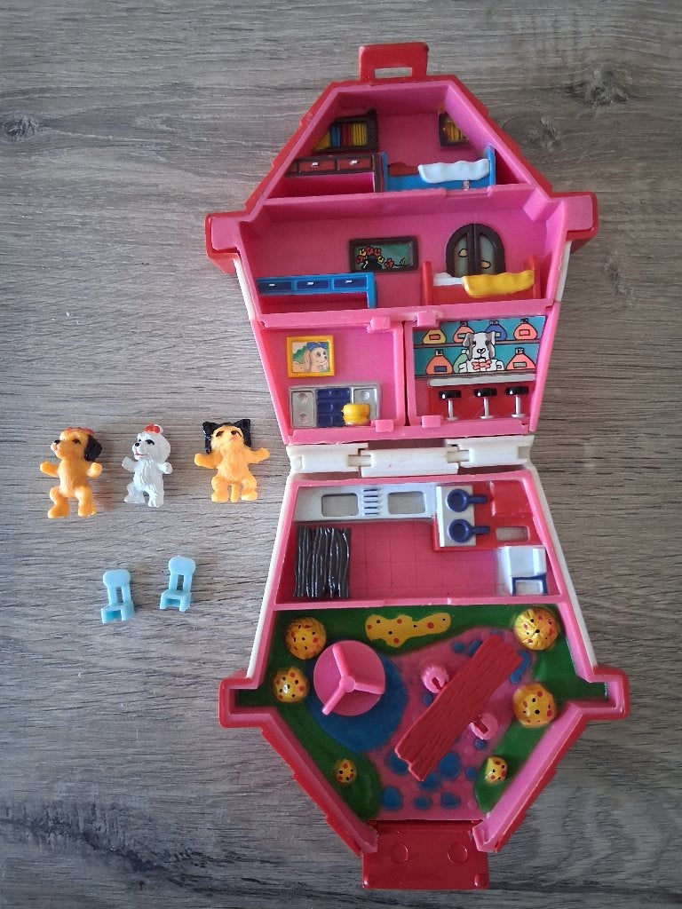 Vintage Knock-Off Polly Pocket Family Puppy Playset, Ophalen, Gebruikt